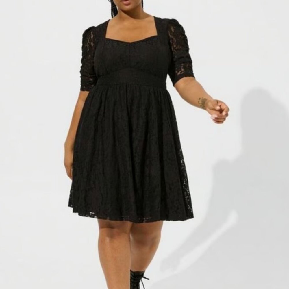 NWT Torrid Black Lace Dress